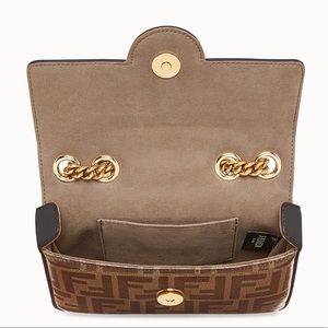 1974 mini double f canvas crossbody bag